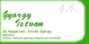 gyorgy istvan business card